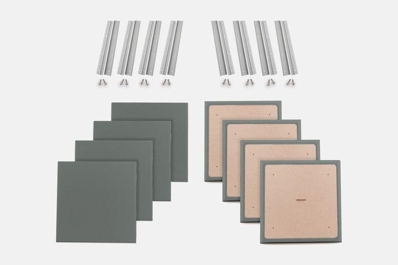 ProSoCoustic WAVERoom Pro Small Panel Booster Kit Includes 8 WAVEPro Small Panels 24x24" 8 Sets of 18" Z-Clips Scuba Grey