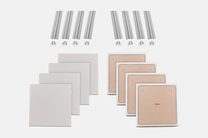 ProSoCoustic WAVERoom Pro Small Panel Booster Kit Includes 8 WAVEPro Small Panels 24x24" 8 Sets of 18" Z-Clips Diamond Knit Stone