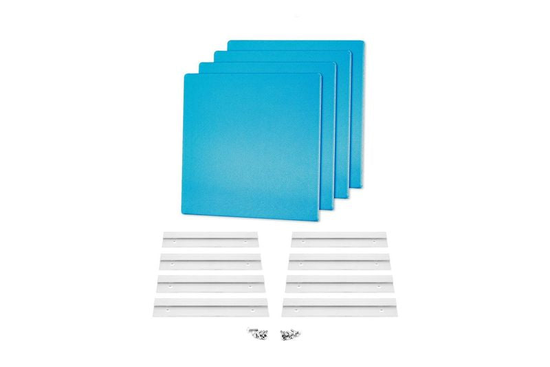 ProSoCoustic WAVERoom Pro Mini 4 Kit Includes 4 WAVEPro Mini Panels 12x12" 4 Sets of 8" Z-Clips Scuba Turquoise