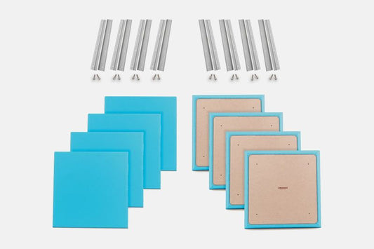 ProSoCoustic WAVERoom Pro Small Panel Booster Kit Includes 8 WAVEPro Small Panels 24x24" 8 Sets of 18" Z-Clips Scuba Turquoise