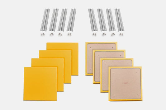 ProSoCoustic WAVERoom Pro Small Panel Booster Kit Includes 8 WAVEPro Small Panels 24x24" 8 Sets of 18" Z-Clips Scuba Yellow