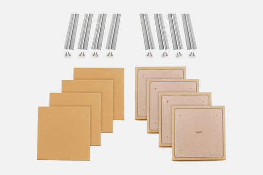 ProSoCoustic WAVERoom Pro Small Panel Booster Kit Includes 8 WAVEPro Small Panels 24x24" 8 Sets of 18" Z-Clips Scuba Victory Gold