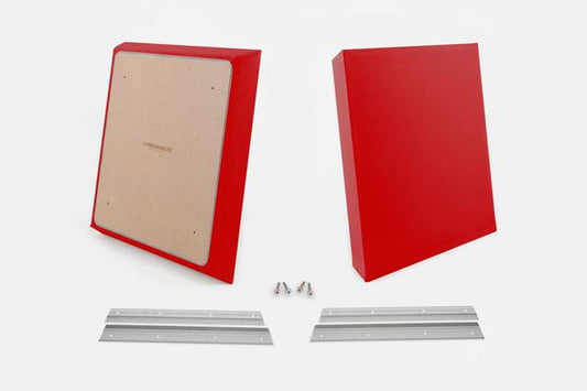 ProSoCoustic WAVERoom Pro Small Panel Pair Includes 2 WAVEPro Small Panels 24x24" 2 Sets of 18" Z-Clips Diamond Knit Red