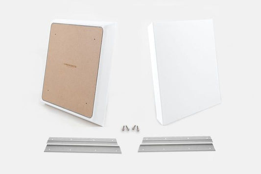 ProSoCoustic WAVERoom Pro Small Panel Pair Includes 2 WAVEPro Small Panels 24x24" 2 Sets of 18" Z-Clips Diamond Knit White
