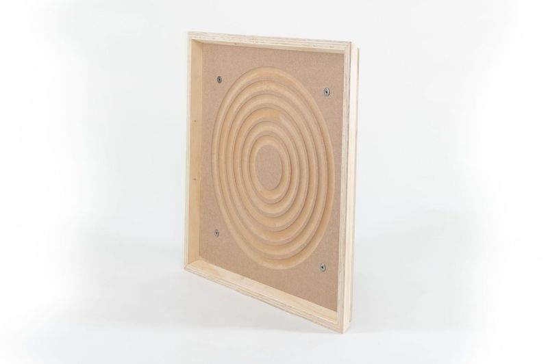 ProSoCoustic WAVERoom Pro Small Panel Pair Includes 2 WAVEPro Small Panels 24x24" 2 Sets of 18" Z-Clips Diamond Knit Brown