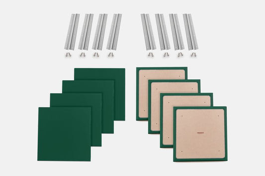 ProSoCoustic WAVERoom Pro Small Panel Booster Kit Includes 8 WAVEPro Small Panels 24x24" 8 Sets of 18" Z-Clips Scuba Forrest