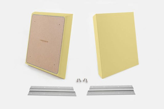 ProSoCoustic WAVERoom Pro Small Panel Pair Includes 2 WAVEPro Small Panels 24x24" 2 Sets of 18" Z-Clips Diamond Knit Vegas Gold
