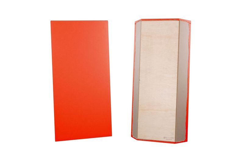 ProSoCoustic Bass Trap Kit Includes 2 Bass Traps 24x48x4" 2 Sets of 2" Z-Clips Diamond Knit Orange