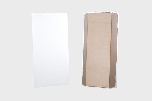 ProSoCoustic Bass Trap Kit Includes 2 Bass Traps 24x48x4" 2 Sets of 2" Z-Clips Diamond Knit White