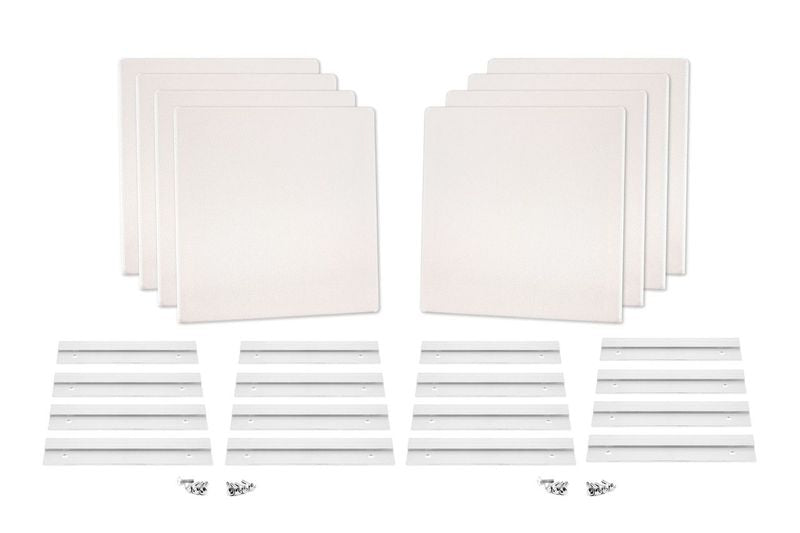 ProSoCoustic WAVERoom Pro Mini 8 Kit Includes 8 WAVEPro Mini Panels 12x12" 8 Sets of 8" Z-Clips Diamond Knit Stone