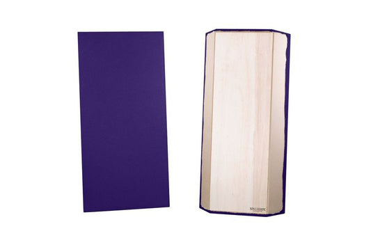 ProSoCoustic Bass Trap Kit Includes 2 Bass Traps 24x48x4" 2 Sets of 2" Z-Clips Diamond Knit Purple