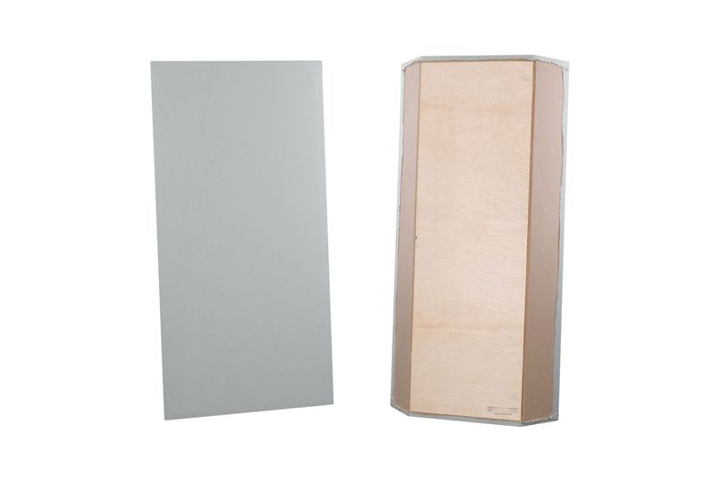ProSoCoustic Bass Trap Kit Includes 2 Bass Traps 24x48x4" 2 Sets of 2" Z-Clips Diamond Knit Gray