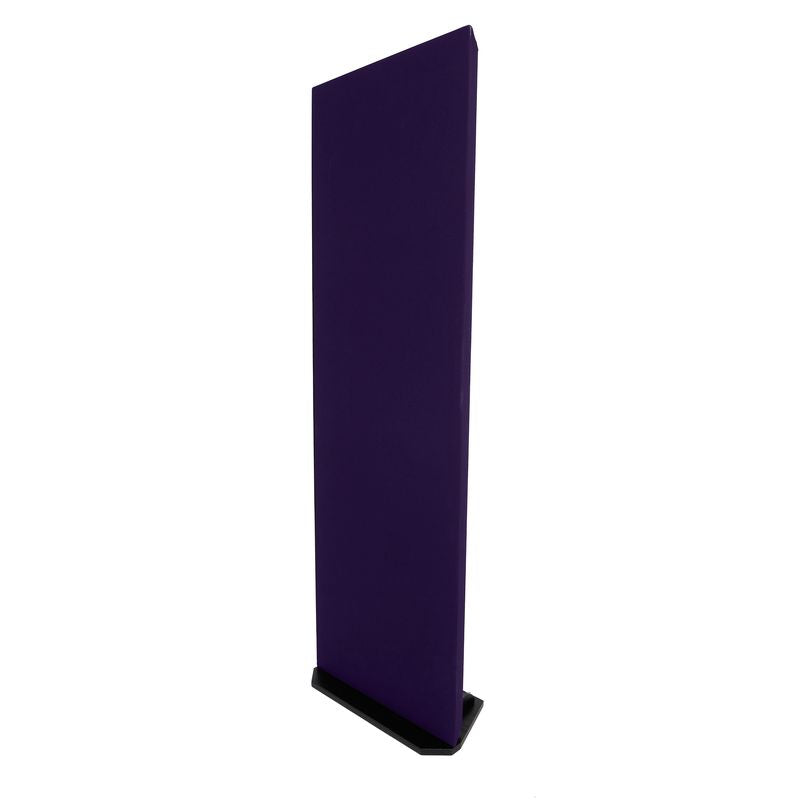 ProSoCoustic WAVERoom Pro 2x6 Gobo Kit - Single 2x6 Panel 24x72” Includes 1 Tall Gobo Foot Set Diamond Knit Dark Purple