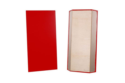 ProSoCoustic Bass Trap Kit Includes 2 Bass Traps 24x48x4" 2 Sets of 2" Z-Clips Diamond Knit Red