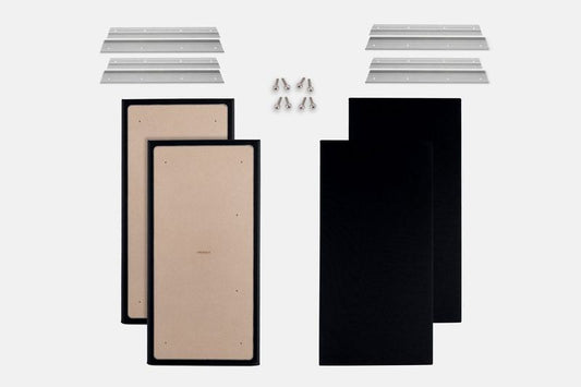 ProSoCoustic WAVERoom Pro Big Panel Booster Kit Includes 4 WAVEPro Big Panels 24x48" 4 Sets of 18" Z-Clips Scuba Nu Navy