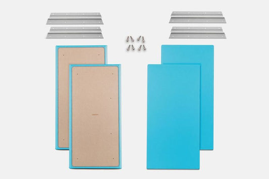 ProSoCoustic WAVERoom Pro Big Panel Booster Kit Includes 4 WAVEPro Big Panels 24x48" 4 Sets of 18" Z-Clips Scuba Turquoise