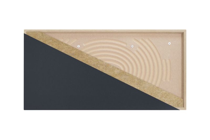 ProSoCoustic WAVERoom Pro Single Big Panel 24x48" Includes 1 Set of 18" Z-Clips Scuba Pink