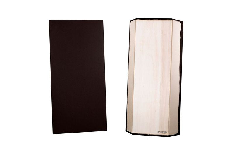 ProSoCoustic Bass Trap Kit Includes 2 Bass Traps 24x48x4" 2 Sets of 2" Z-Clips Scuba Chocolate